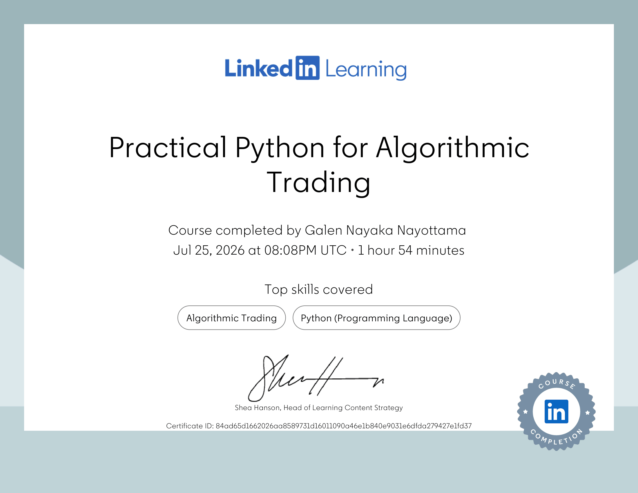 Python Certificate